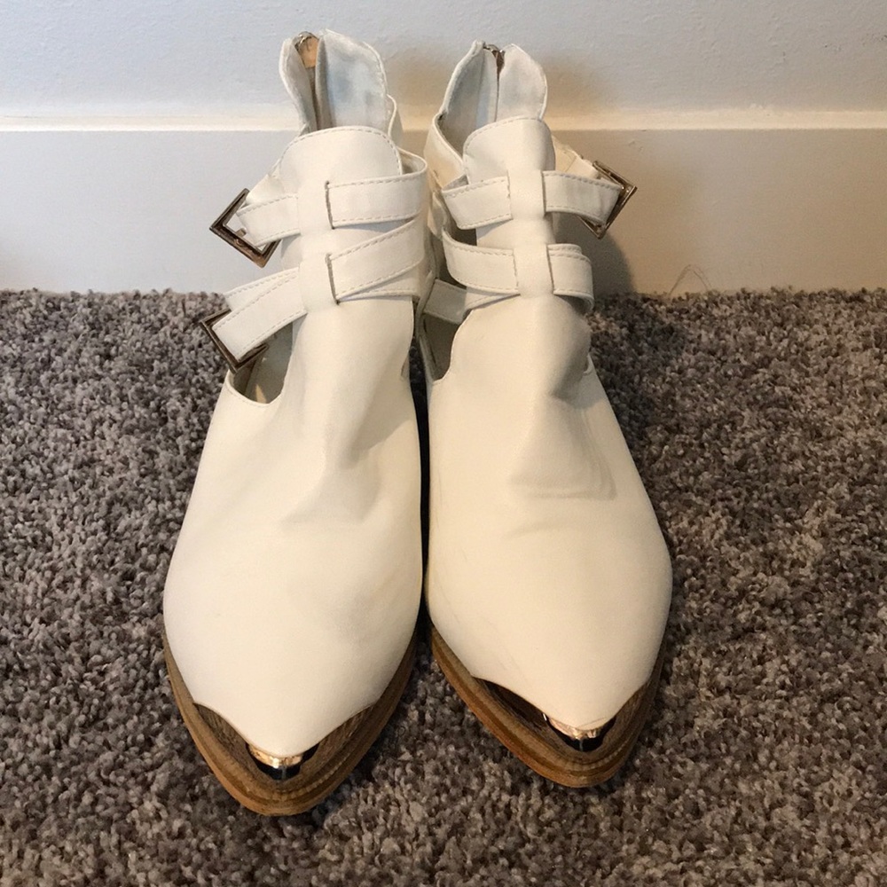 White booties